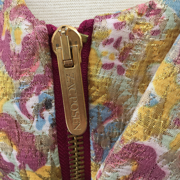 Zac Posen Target floral metallic Cocktail dress - Picture 5 of 8